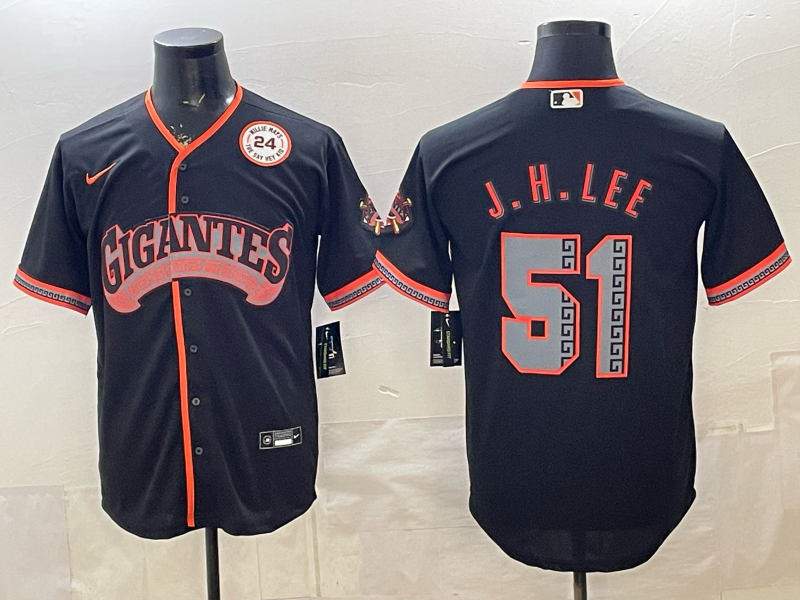 2026 Men Nike San Francisco Giants #51 J.H. Lee black Game MLB Jersey 0404002